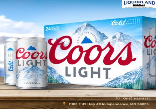 Coors Light 24-pack cans